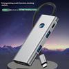 2426 USB Hub Type-C To 2 X USB3.2+HD+PD 100W+2 X USB-C3.2 One-Key Screen Off 6 In 1 Expansion Dock