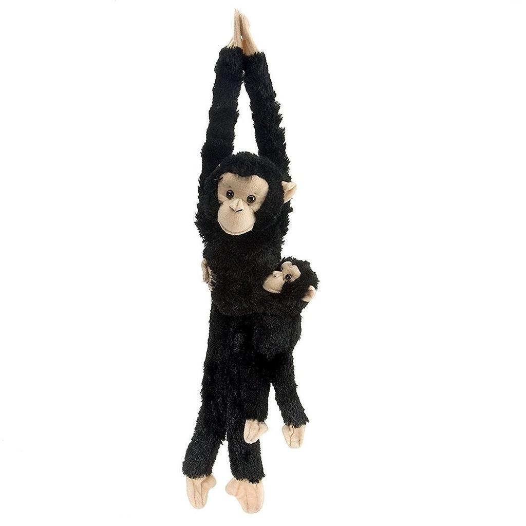 Wild Republic Hanging Chimpanzee and Child Plush W20 X D12 X 15265 Toy, H51cm,