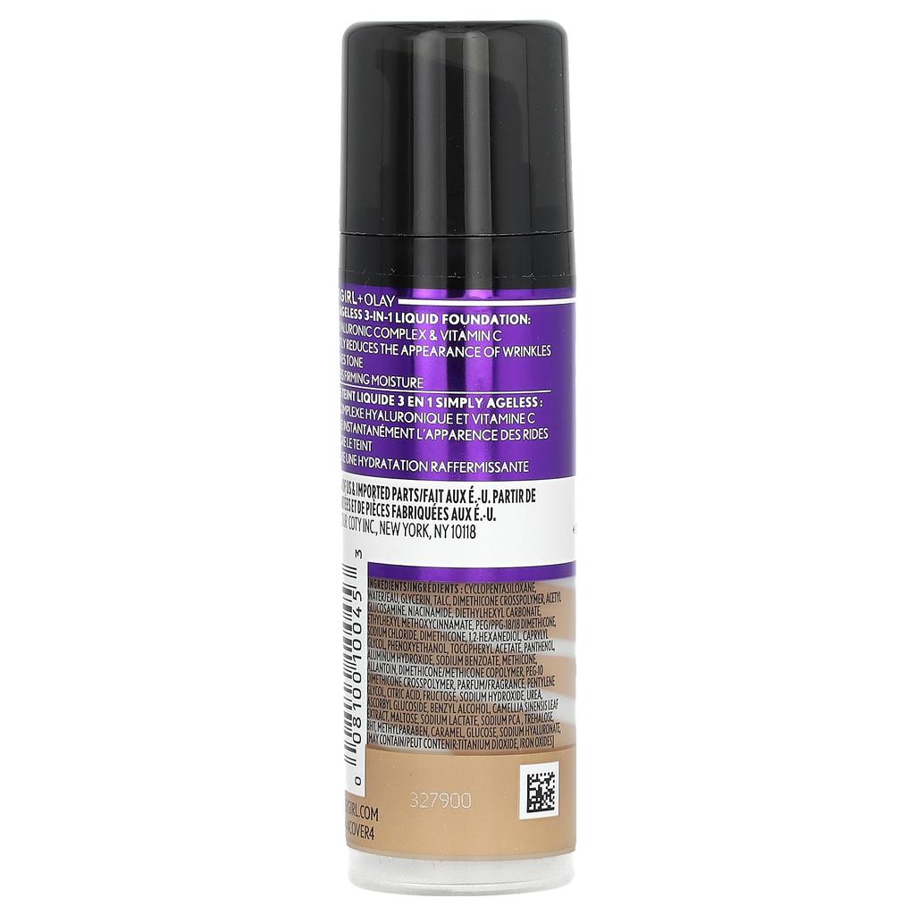 Covergirl, Olay Simply Ageless, тональная основа 3 в 1, 257 Golden Tan, 1 жидкая унция (30 мл)