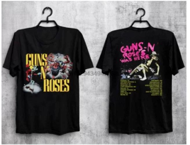 Редкая винтажная футболка Guns N Roses Was Here 1980 Tour