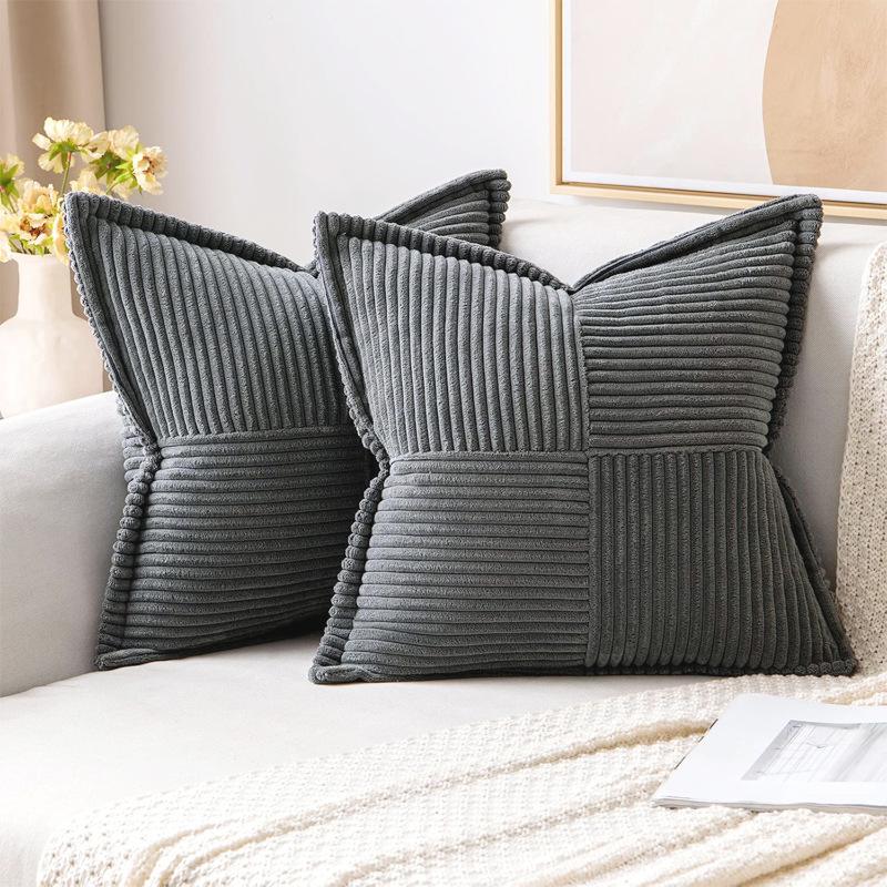 2 шт. Наволочки на декоративные подушки в богемном стиле, пэчворк, текстурированные, с градиентом, фермерская эстетика для дивана, постельного белья, софы, декора гостиной, декора гостиной