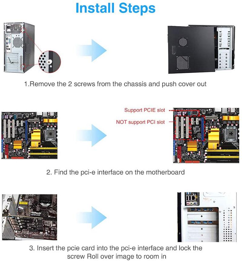 Самопитающаяся карта PCIE USB 3.0 4 порта PCI Expree к USB карта расширения Суперскорость 5 Гбит/с PCI-e USB3 концентратор контроллер адаптер