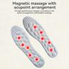 1 Pair Magnetic Acupressure Massage Insoles Foot Massage Design Shock-Absorbing Anti-Fatigue Gel Massage Points Insoles