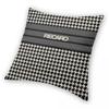 Recaro Seat Houndstooth Square Pillowcase Polyester Linen Velvet Pattern Zip Decorative Pillow Case Room Cushion Cover