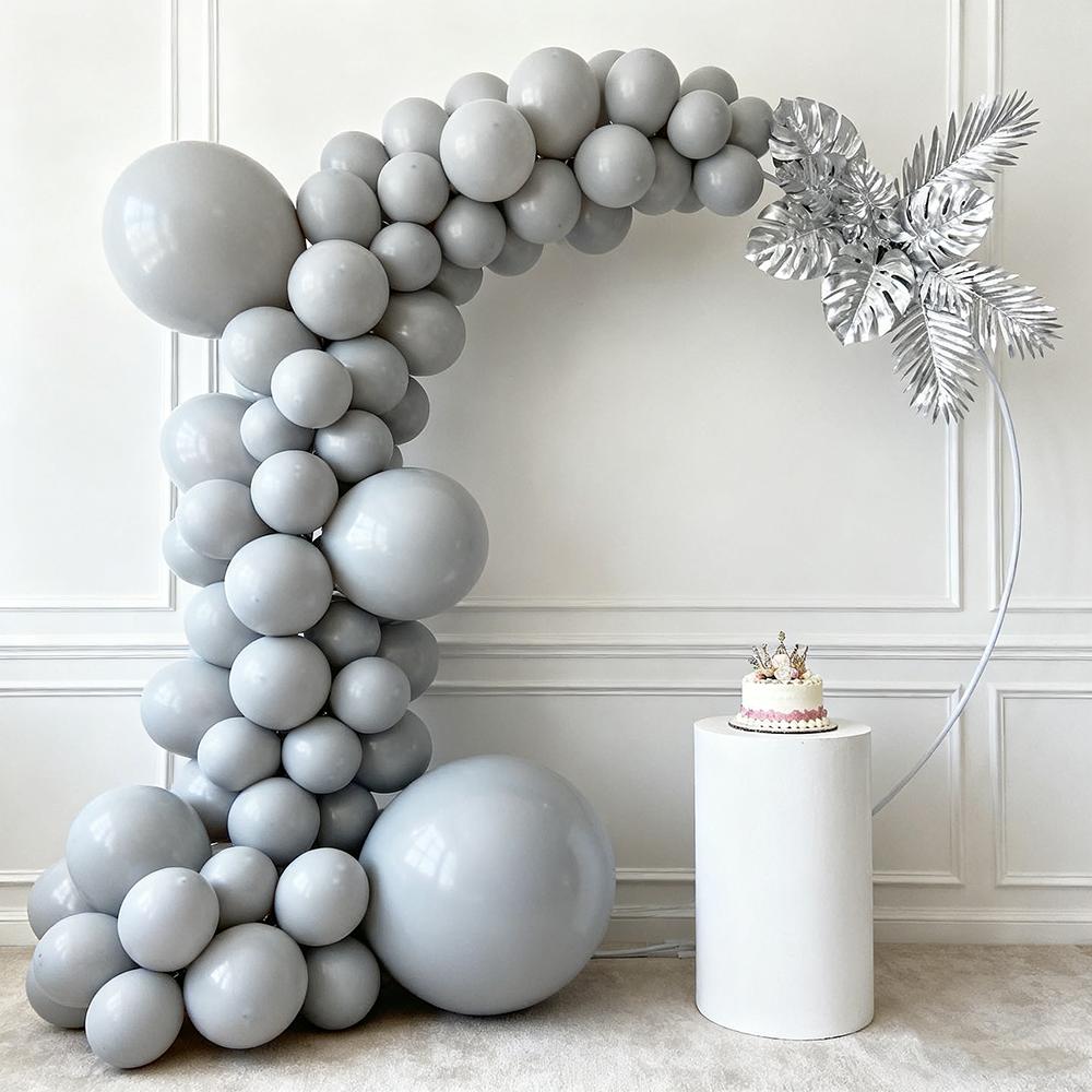 2-20pcs Gray Latex Balloon Wedding Birthday Anniversary Graduation Festival Celebration Indoor Party Decoration Grey Balloons