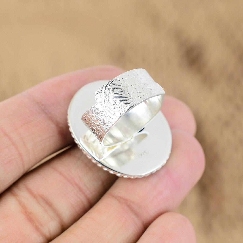 Натуральный лазурит ручной работы кольцо с несколькими камнями ювелирное изделие серебро 925 пробы