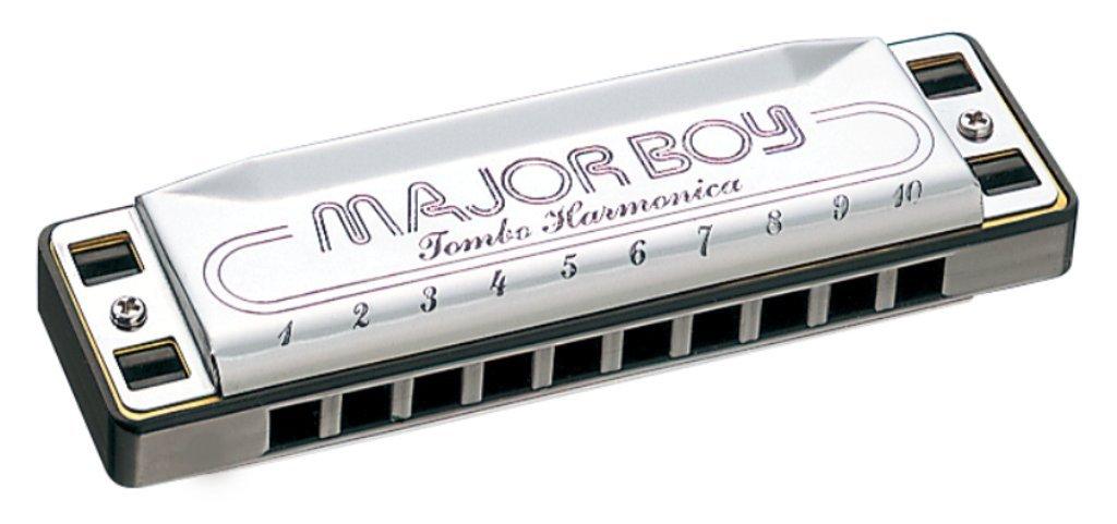 TOMBO Major Boy 1710 10-Hole Harmonica, F# Key,