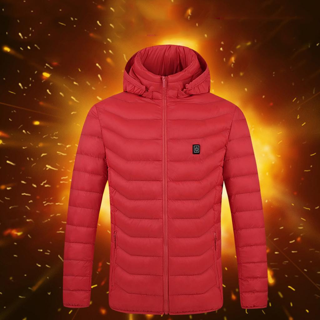 1PC Heated Cotton Heating Jacket for Men Women USB Electric Warmer Clothes Coat