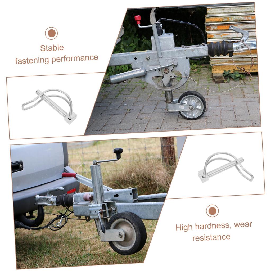 COSMEVIVI 2pcs Quick Release Bayonet Shaft Lock Pin Trailer Coupler Pin Wire Lock Pin