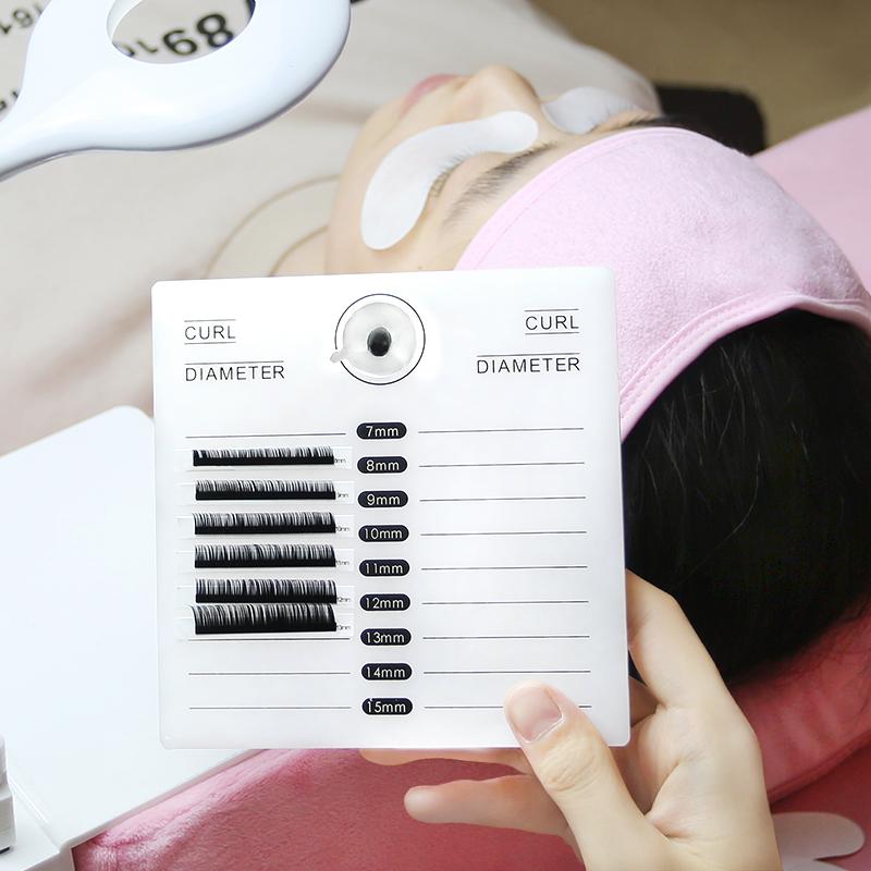 Acrylic False Eyelashes palette with Tick Mark Stand Pad Pallet Lashes Holder eyelash extension beauty tool