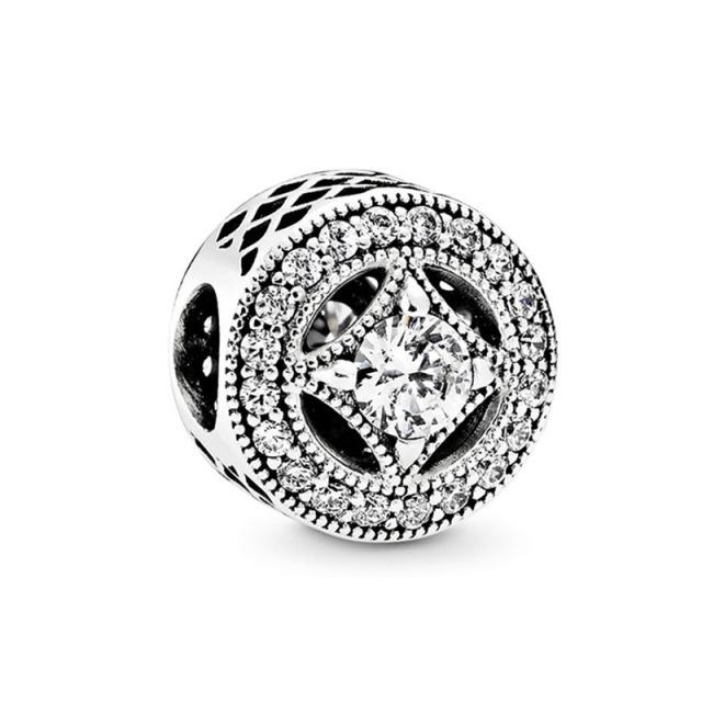 925 Sterling Silver Metal Beads Sister Pendant Family Flower Charm Fit Original Charms Silver 925 Bracelet Genuine Gifts