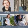 Multi-Position Travel Pillow with U-Shape Support-Plush Cushion for Neck&Back Ideal for Planes Trains &Automobiles Can Be Filled