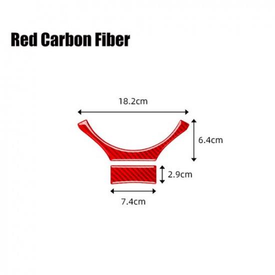 Red Carbon Fiber Car Interior Steering Wheel Lower Trim For Lexus CT200h 11-17