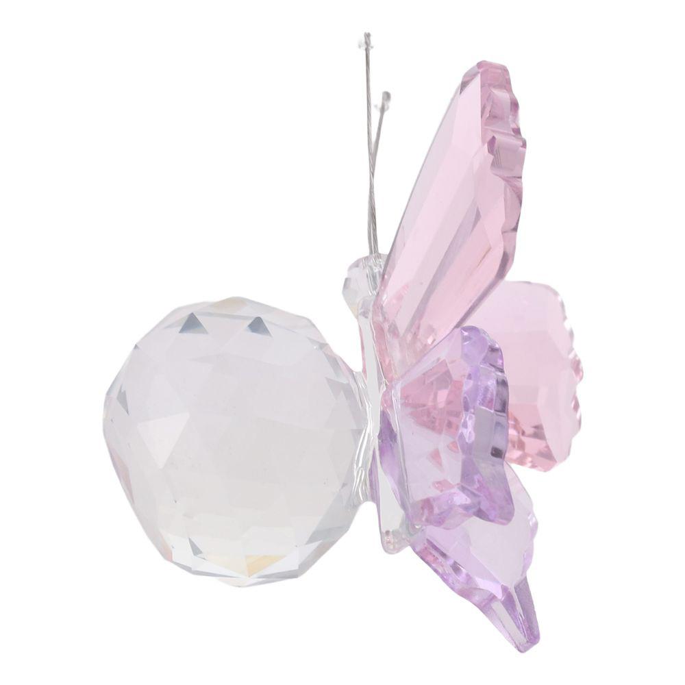 Beautiful Crystal Butterfly Figurines High Quality Cut Butterfly Animal Decoration Clear Handmade Glass Butterfly Paperweight