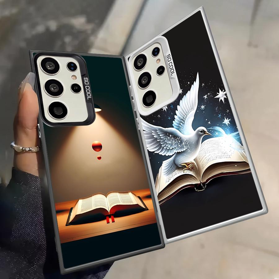 Чехол-книжка 'Волшебная книга Голубь' для Samsung Galaxy S25 S22 S23 Ultra Note 20 Ultra S25Edge S20 Plus S24 FE S23 S21