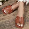 Женские летние европейский и американский стиль уличная одежда плетёная плоская подошва отпуск пляжные сандалии удобные сандалии на плоской подошве
