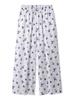 Gelato Pique Floral Satin Long Pants for Day (PWFP252242OWHTF) Mother's