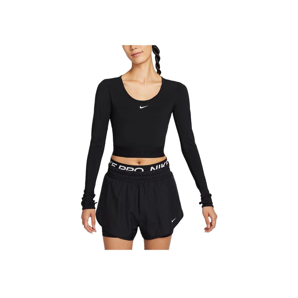 Nike Dri-Fit Pro Quick-Dry Short Sleeve T-Shirt Women Tops HV9993-010