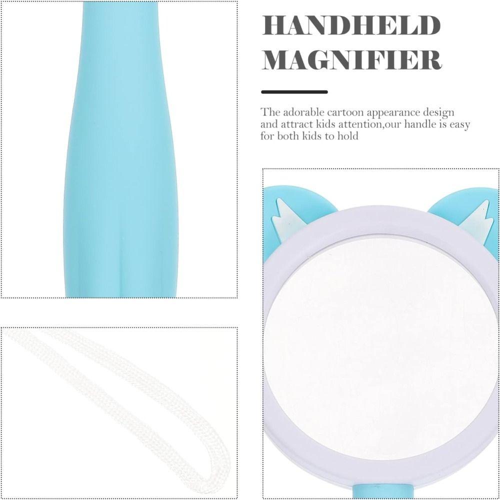 10X Magnification Handheld Magnifier Cartoon Animal Magnifier Nature Exploration