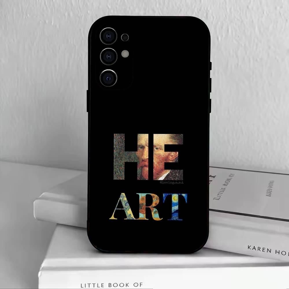 Чехол для телефона Ван Гог для Samsung S25, S24, S21, S22, S23, S30, Ultra, S20, Plus, Fe, Мягкий силиконовый черный чехол