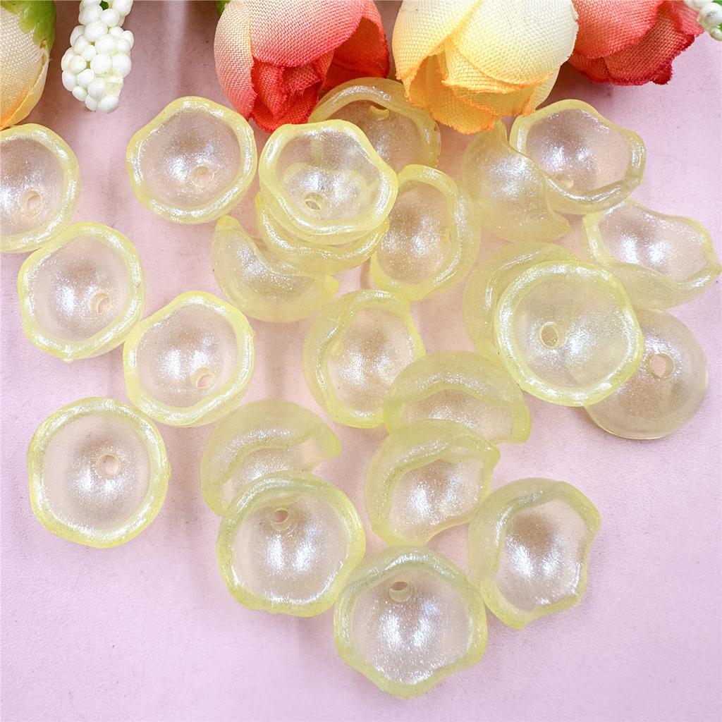 Бусины в форме чаши 100 шт. Модные бусины «сделай сам» Бусины акриловые украшения Разноцветные