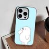 Чехол для телефона 'Ледяной Медведь' Для IPhone 17 Air 16 E 15 14 Plus 13 12 11 Pro Max Желейный 2 в 1 Защитный Чехол