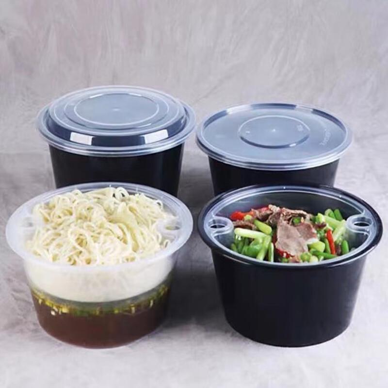 Одноразовые двухслойные контейнеры для лапши и супа