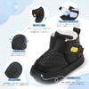 Ulogu Snow Winter Boots for Girls and Velcro Perfect for Playing in the Size Kids' Boots, Boys, Closure, Windproof, Non-Slip, Warm, Snow, Black,