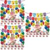 Яркий набор флажков-гирлянд на тему Numberblocks для веселого оформления вечеринки и принадлежностей