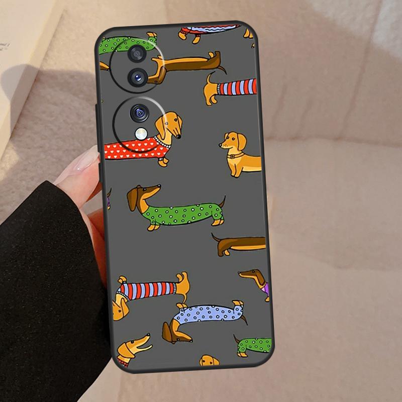 Dachshund Dog For Honor Magic 5 6 7 8 Pro Case For Honor X9d X9a X9b X9c X8c X8b 50 70 90 200 400 Lite Win