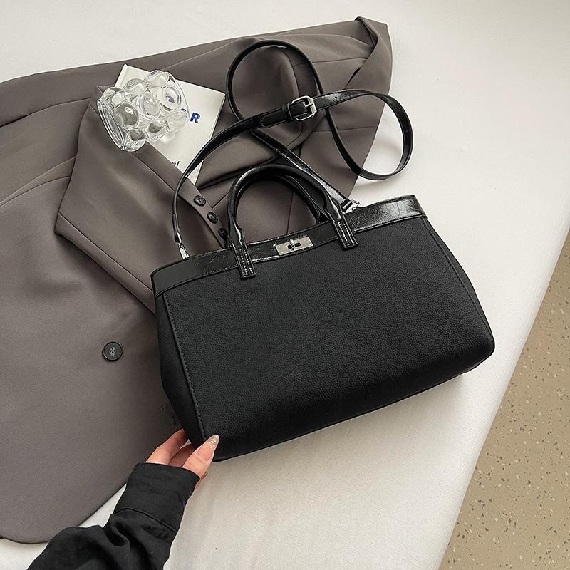 Большая вместительная повседневная сумка женская 2024 новая модная сумка-мессенджер осень-зима универсальная портативная сумка-тоут для поездок на работу