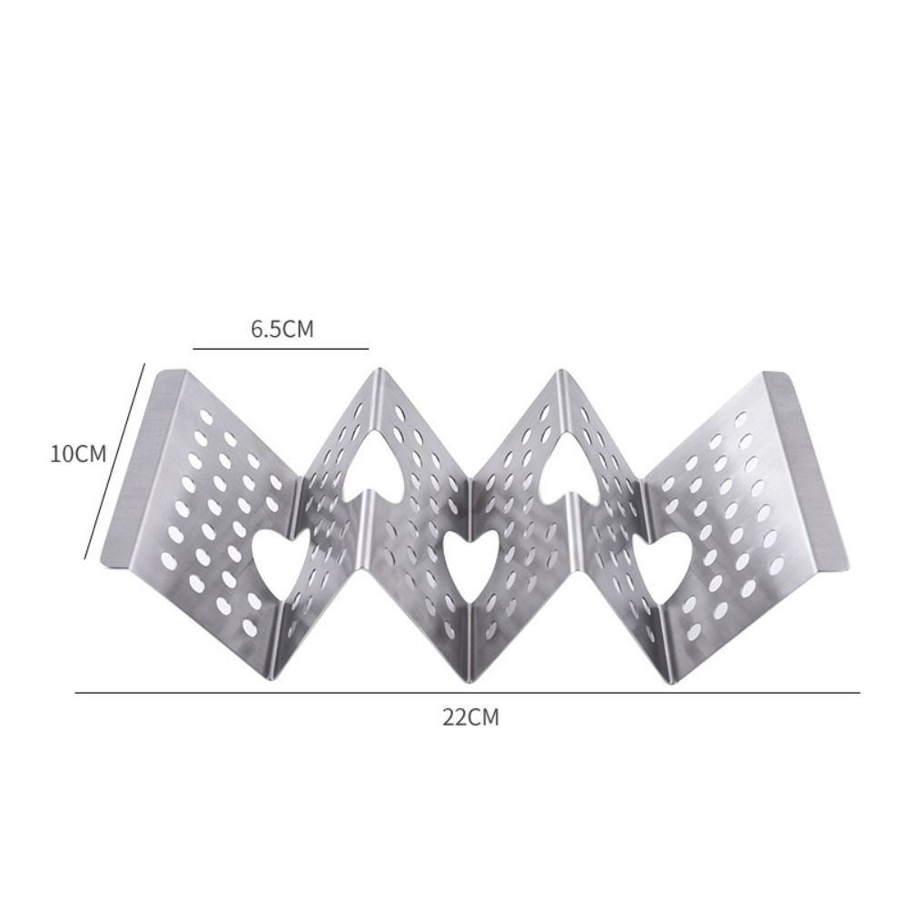 Easy-Access Handle Convenient Wave Shaped Tray Plate Taco Holder Kitchen Tools Taco Shell Stand