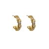 Highquality Zirconia Stunning Earrings With Dazzling Full Diamond Design For Elegant Style Womens