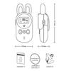 2PCS Children's Walkie Talkie Kids Mini Toys Handheld Transceiver 3KM Range UHF Radio Lanyard Interphone Talkie Walkie Baby Gift