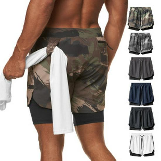 Men's Quick-Dry Fitness Shorts: Breathable, Loose, Summer Sports & Beach Wear