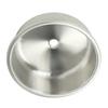 RV Round Sink Wash Basin 304 Stainless Steel 400x400x160mm Rust Resistant Large Capacity for Yacht Motorhome