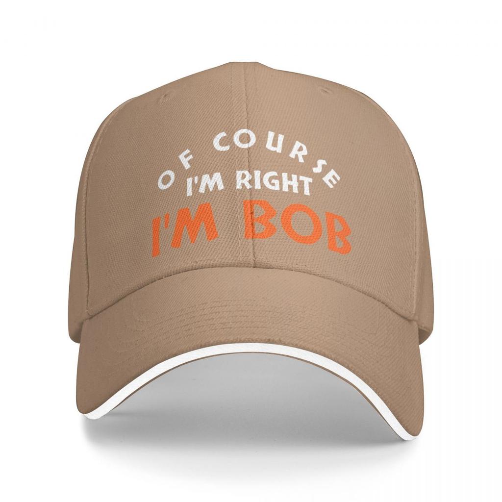 Мода, конечно, я прав, я Боб, забавные бейсболки, унисекс, шляпа Snapback, формальные регулируемые кепки для гольфа, шляпа