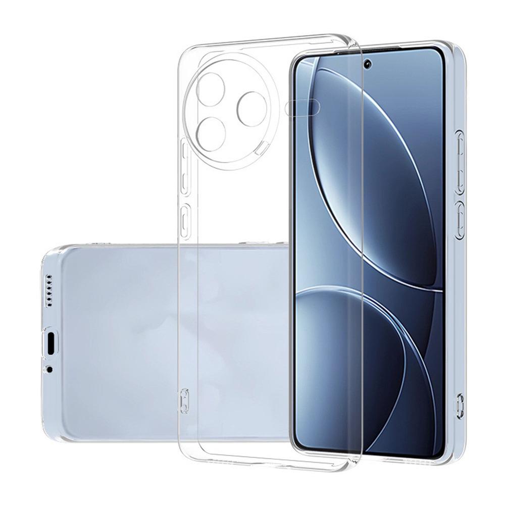 Для Xiaomi Poco F7 Pro 5G/Redmi K80 5G Прозрачный чехол для телефона Ультратонкая гибкая задняя крышка из ТПУ