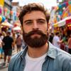 2 шт. Коричневая накладная борода, Мужские и женские костюмные аксессуары-бороды, Подходит для косплея, Хэллоуина, Рождества, Праздничных вечеринок