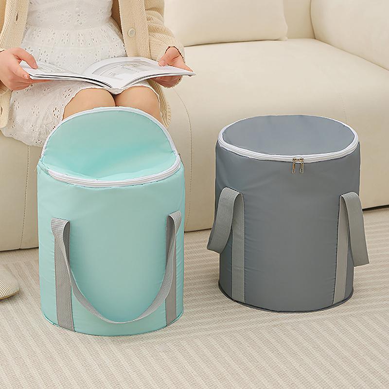 1 шт. Портативная складная ванна для ног с ручками, идеально подходит для замачивания ног во время путешествий, кемпинга и активного отдыха