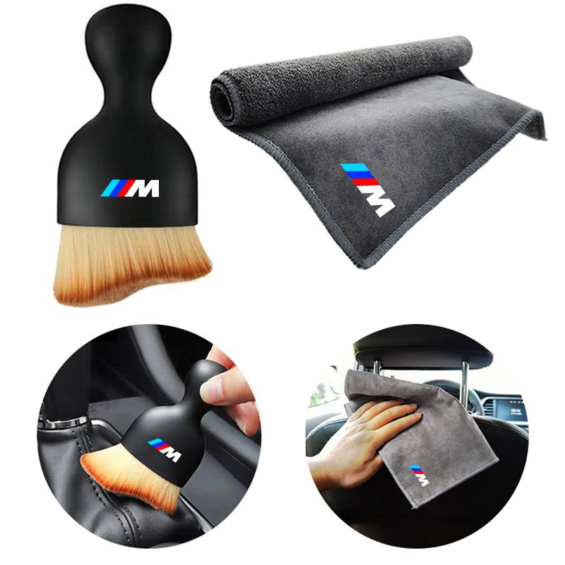xpgmb3 Car Interior Cleaning Tools Microfiber Wash Towels Cleaning Brush For BMW E46 E90 E60 F30 F10 E39 E36 F20 G30 G20 E87 E92 E91 E3