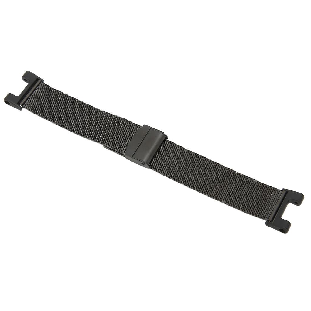 Metal Mesh Watch Band Smartwatch Wrist Strap Replacement Bracelet for Amazfit TRex Pro(Black )