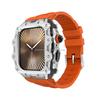 Hot Sale Mod Kit for Apple Watch 10 Series 46mm Silicone Watch Band  Stainless Steel Case Smartwatch Replacement Band