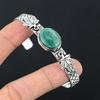 Natural Malachite Gemstone Bangle Adjustable 925 Sterling Silver Indian Jewelry