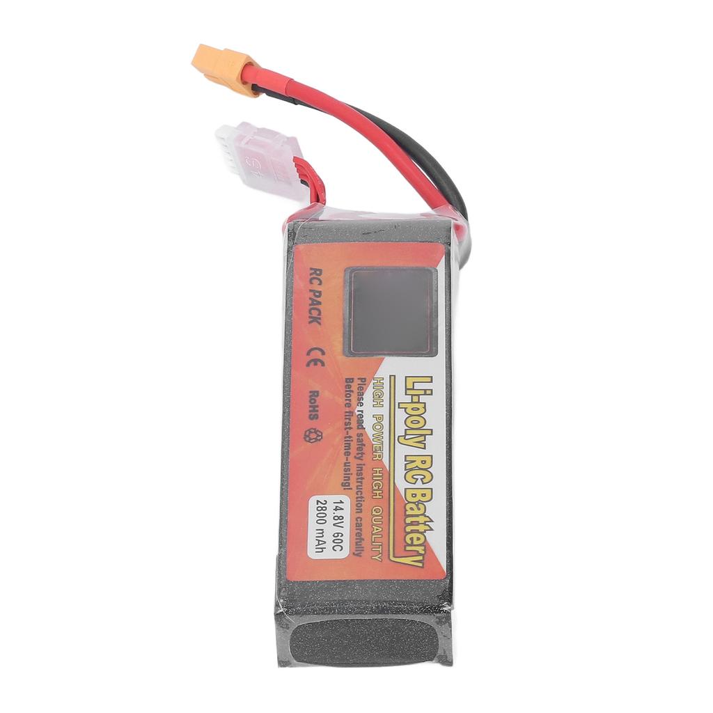 RC Lipo Battery 14.8V 60C Discharge Rate 4S XT60 Plug Connector 2800mAh Power for Remote Control