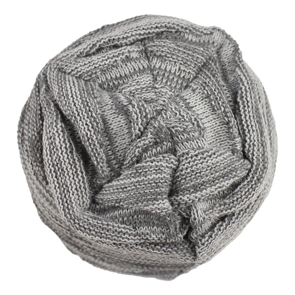 Женская однотонная теплая шерстяная вязаная ромбовидная шапка для отдыха на открытом воздухе