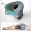 Подушка для ног и коленей Подушка для ног из пены с эффектом памяти с эластичным ремешком Эргономичная подушка для коленей с моющимся чехлом для спящих на боку Успокаивающая облегчение боли