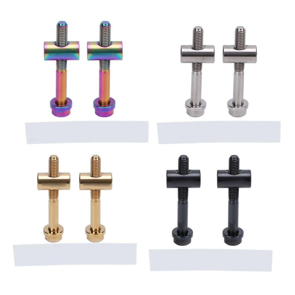 2pcs M5x40mm Ti Alloy Bike Seat Post Fixing Bolts Bike Seatpost Screws Cycling Accessories for Bike