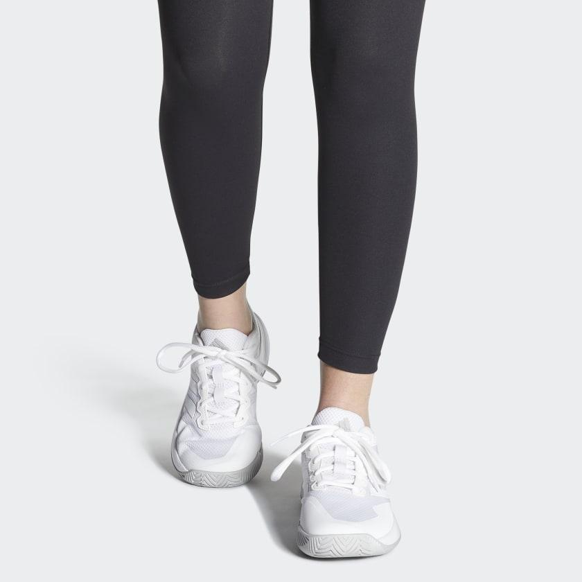 adidas Кроссовки женские GameCourt 2.0 Бело-серые Cloud-White Grey-Two GW4971