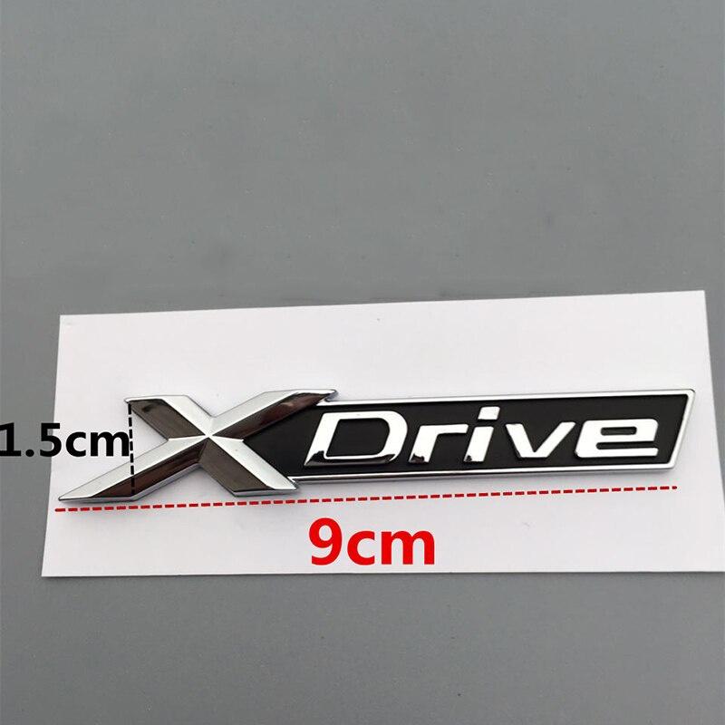 New XDrive Old XDRIVE Logo Fender Emblem Badge for X1 X3 X4 X5 X6 X7 Car Styling Discharging Capacity Sticker